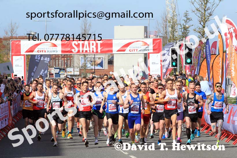 Sunderland City 10k, 2022 Sunderland City Half Marathon, 10k  5k.  Photo: David T. Hewitson/Sports for All Pics